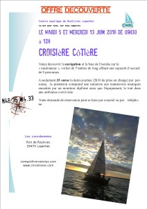 OFFRE DECOUVERTE 5 et 13 juin